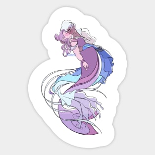 Netossa and Spinnerella Mermaid Pirate Sticker